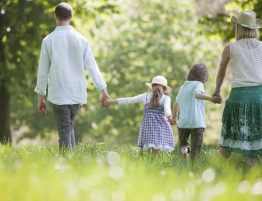 Family-Walking-Kids-Parents