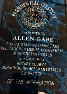 Allen Gabe Presidential Citation Award