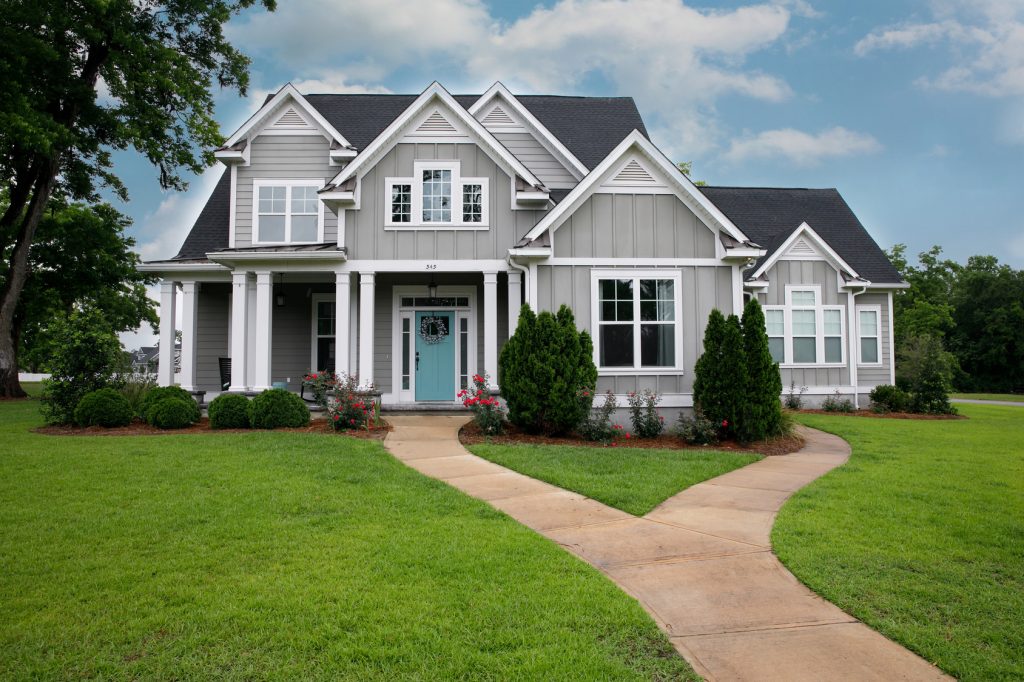 New and Modern colorful Craftsman Cottage House with Curb Appeal