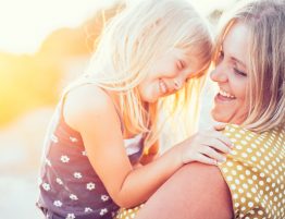 Mother Playing with Daughter