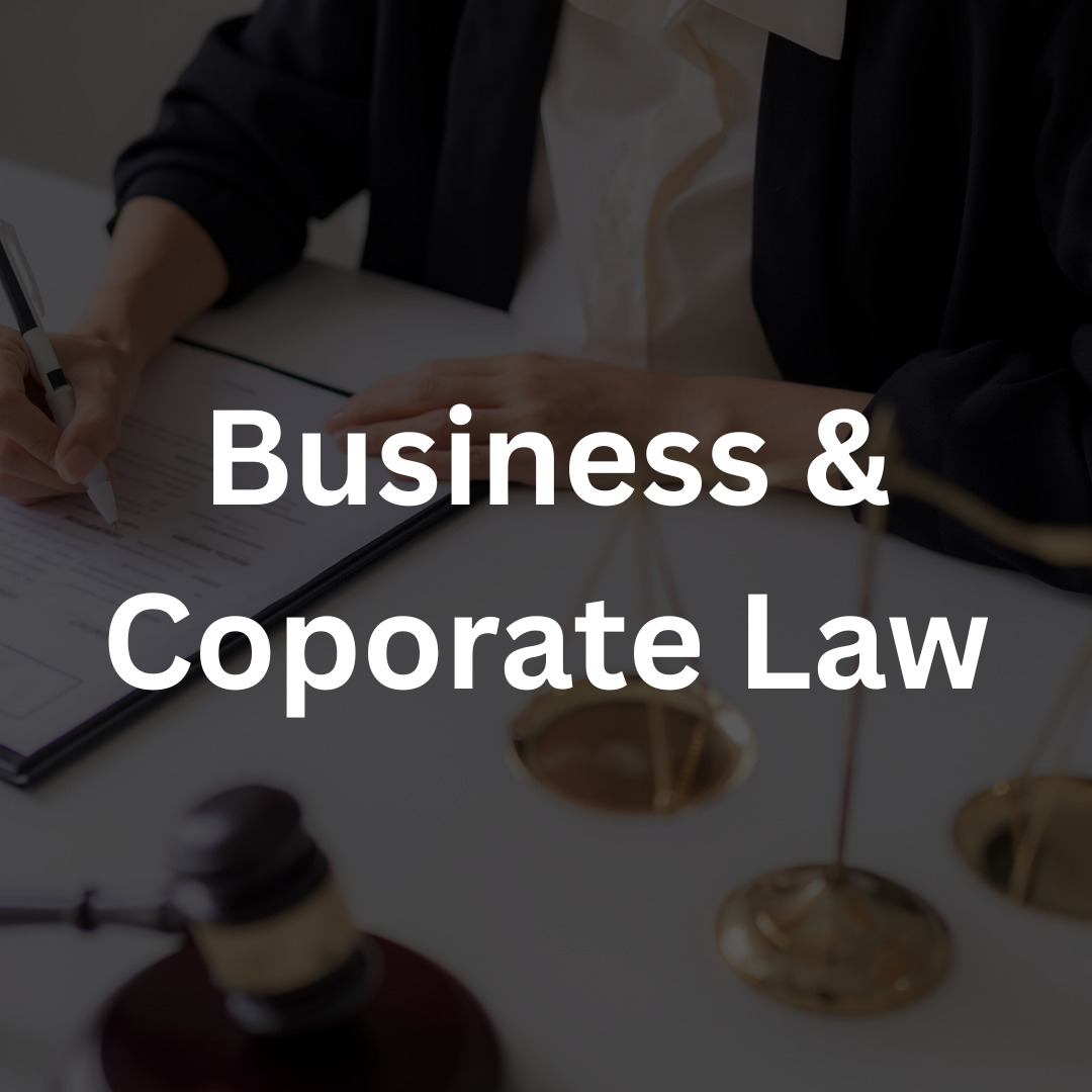 Corporate law and business legal services
